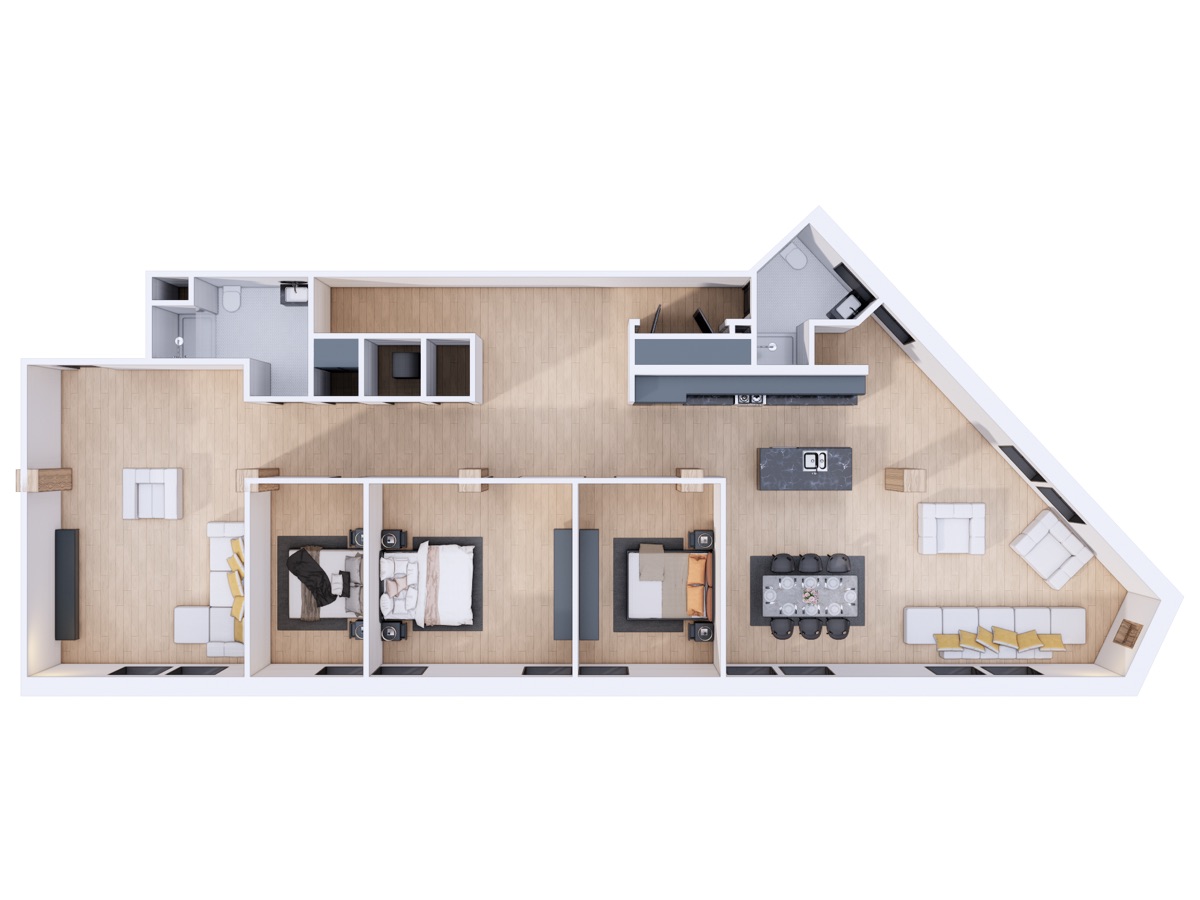 APT 212 photorealistic 3D render